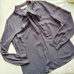 2/40$ Michael Kors silk blouse with neck bow